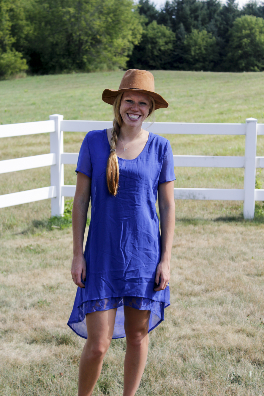 NWT Monoreno S M Royal Blue Dress